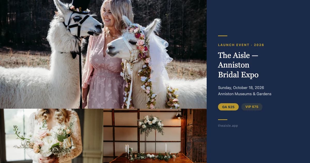 A Bridal Expo Built for Calhoun County Is Coming to Anniston This Fall