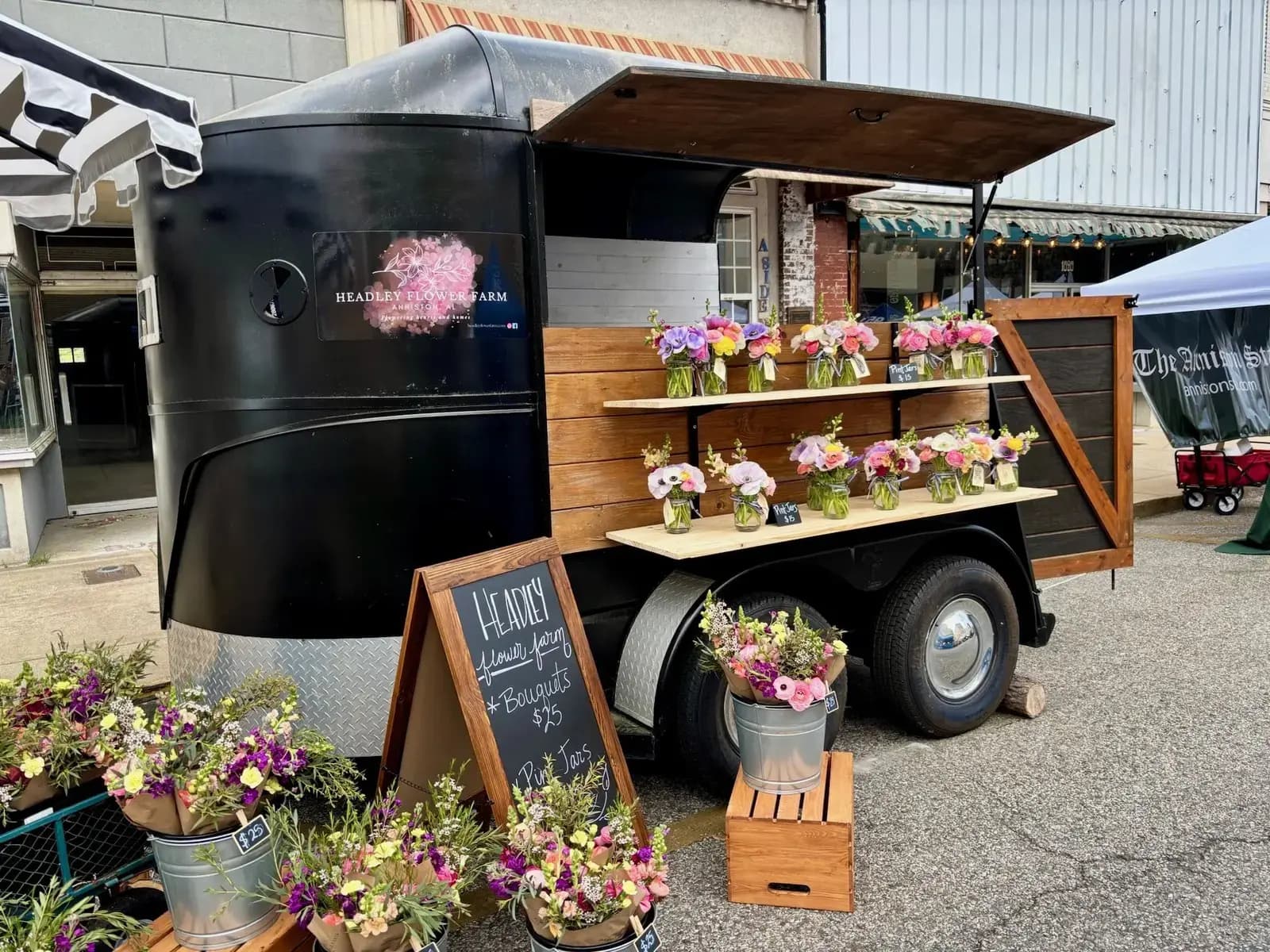 The Bloom Bar flower trailer